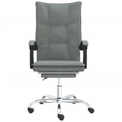 vidaXL biroja krēsls, atgāžams, tumši pelēks audums цена и информация | Офисные кресла | 220.lv