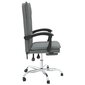 vidaXL biroja krēsls, atgāžams, tumši pelēks audums цена и информация | Biroja krēsli | 220.lv