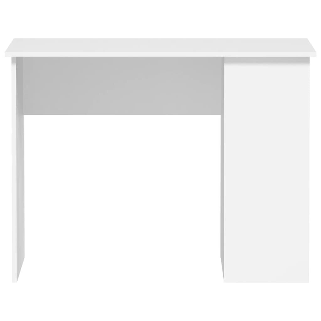 vidaXL rakstāmgalds, balts, 100x55x75 cm, inženierijas koks cena un informācija | Datorgaldi, rakstāmgaldi, biroja galdi | 220.lv