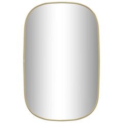 vidaXL sienas spogulis, zelta krāsā, 70x45 cm cena un informācija | Spoguļi | 220.lv