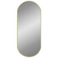 vidaXL sienas spogulis, zelta krāsā, 70x30 cm, ovāls cena un informācija | Spoguļi | 220.lv