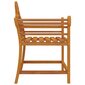 vidaXL dārza krēsli, 2 gab., 91x62x94 cm, masīvs tīkkoks cena un informācija | Dārza krēsli | 220.lv