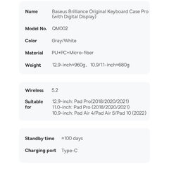 Baseus Brilliance Case цена и информация | Чехлы для планшетов и электронных книг | 220.lv