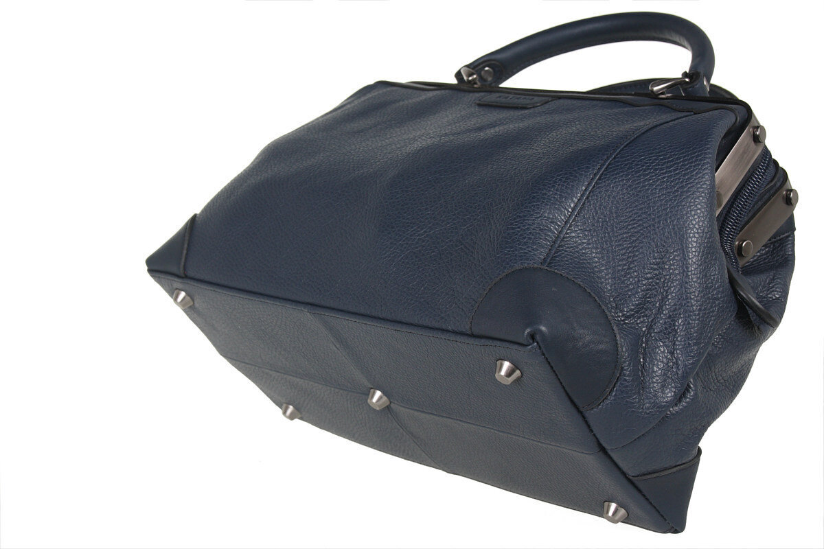 Katana ādas ceļojumu soma tumši zilā krāsā cena un informācija | Koferi, ceļojumu somas | 220.lv