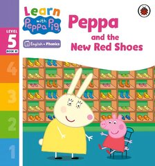 Learn with Peppa Phonics Level 5 Book 10 - Peppa and the New Red Shoes (Phonics Reader) cena un informācija | Grāmatas mazuļiem | 220.lv