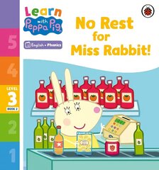 Learn with Peppa Phonics Level 3 Book 2 - No Rest for Miss Rabbit! (Phonics Reader) цена и информация | Книги для малышей | 220.lv