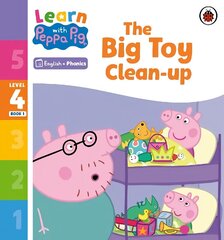 Learn with Peppa Phonics Level 4 Book 1 - The Big Toy Clean-up (Phonics Reader) цена и информация | Книги для малышей | 220.lv