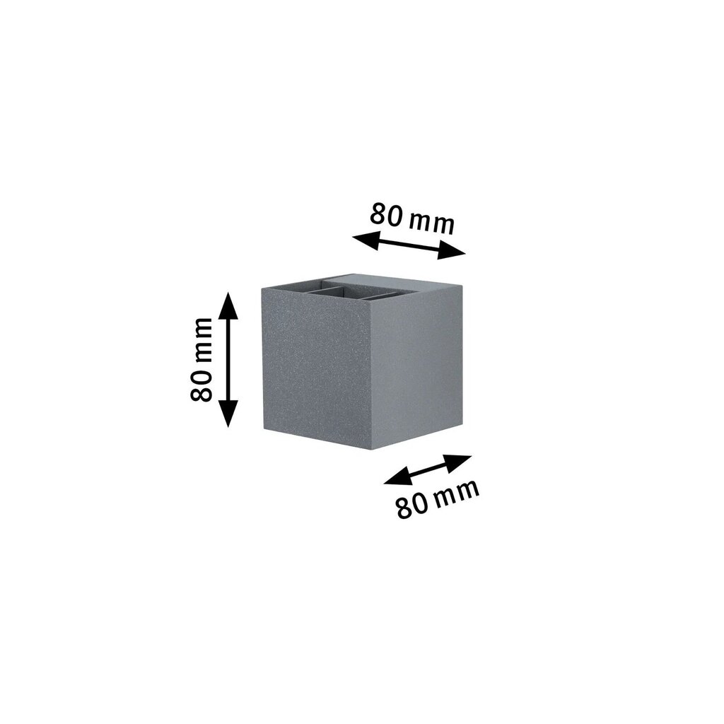 Paulmann Cybo sienas lampa LED cena un informācija | Āra apgaismojums | 220.lv