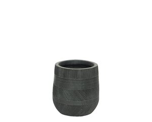 Keramikas āra puķupods LIAM, pelēks, 31x31cm цена и информация | Вазоны | 220.lv