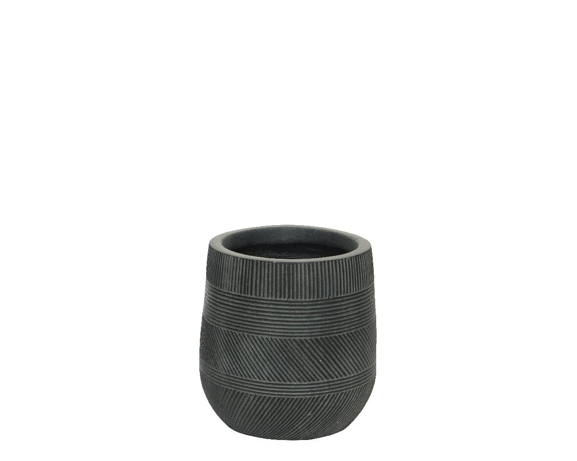 Keramikas āra puķupods LIAM, pelēks, 20,5x20,5 cm cena un informācija | Puķu podi | 220.lv