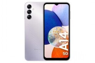 Samsung Galaxy A14 5G Две SIM-карты 4/64ГБ Silver SM-A146PZSDEUB цена и информация | Мобильные телефоны | 220.lv