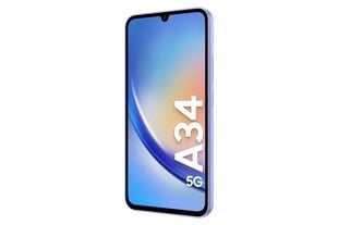 Samsung Galaxy A34 5G Dual SIM 8/256GB Light Violet SM-A346BLVEEUB cena un informācija | Mobilie telefoni | 220.lv