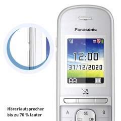 Tелефон Panasonic Corp. KX-TGH720GG Беспроводный (Пересмотрено B) цена и информация | Стационарные телефоны | 220.lv