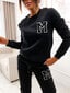 Kokvilnas brīvā laika komplekts sievietēm Maybelline, melns цена и информация | Sporta apģērbs sievietēm | 220.lv
