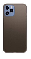 Baseus Frosted Glass Case Жесткий чехол с гибким каркасом для iPhone 12 Pro Max чёрный цена и информация | Чехлы для телефонов | 220.lv