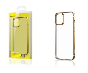 Silikona maciņš Baseus Shining Case (Anti-fall) gold for iPhone 12ProMax cena un informācija | Telefonu vāciņi, maciņi | 220.lv