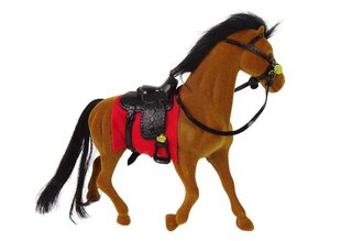 Фигурка лошади с седлом, коричневая цена и информация | Игрушки для девочек | 220.lv
