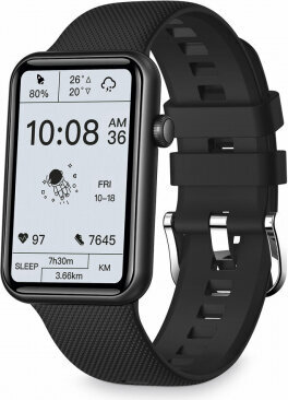 Viedpulkstenis KSIX Tube 1,57" Melns cena un informācija | Viedpulksteņi (smartwatch) | 220.lv