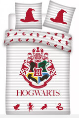 Хлопковое постельное белье Гарри Поттер Хогвартс 140 х 200 + 70 х 90 цена и информация | Комплекты постельного белья | 220.lv