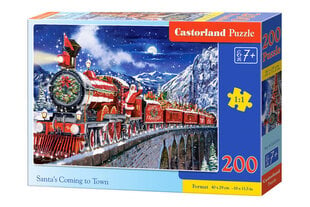 Jigsaw Santa ierodas, 200 d. cena un informācija | Puzles, 3D puzles | 220.lv