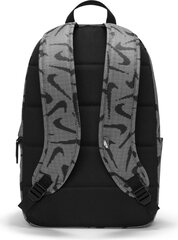 Nike mugursoma Heritage BKPK, 25 L, melna/pelēka cena un informācija | Sporta somas un mugursomas | 220.lv