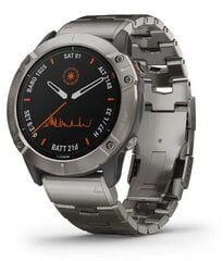 Garmin Fenix 6X Pro Solar Edition 010-02157-24, Titanium цена и информация | Смарт-часы (smartwatch) | 220.lv