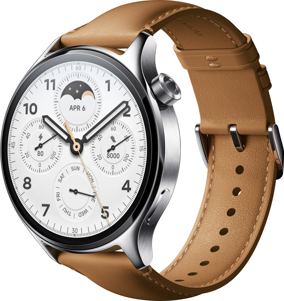 Xiaomi Watch S1 Pro Silver/Brown cena un informācija | Viedpulksteņi (smartwatch) | 220.lv