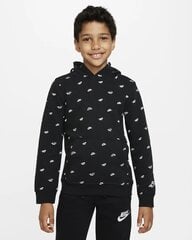 Nike детская толстовка  DQ9110*010, черный/белый цена и информация | Свитеры, жилетки, пиджаки для мальчиков | 220.lv