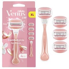Набор для бритья Gillette Venus Breeze Women's Shaver + 4 головки цена и информация | Косметика и средства для бритья | 220.lv