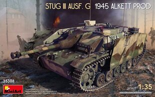 Līmējošais modelis MiniArt 35388 StuG III Ausf. G 1945 Alkett Prod. 1/35 cena un informācija | Līmējamie modeļi | 220.lv