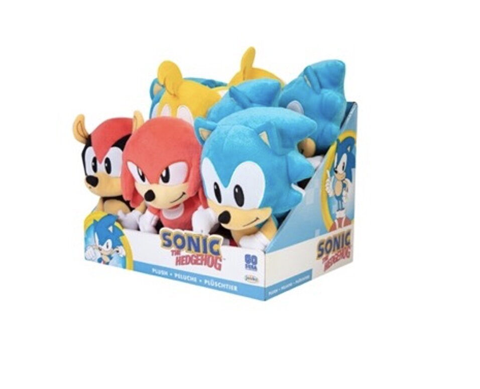 Plīša rotaļlieta Sonic The Hedgehog, 22 cm, W8 cena un informācija | Mīkstās (plīša) rotaļlietas | 220.lv