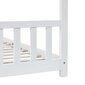 vidaXL bērnu gultas rāmis, balts, 90x200 cm, priedes masīvkoks цена и информация | Bērnu gultas | 220.lv