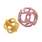 NATTOU 2 bumbiņu komplekts, silikons, rozā-dzeltens cena un informācija | Rotaļlietas zīdaiņiem | 220.lv