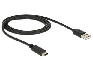 DELOCK KABEL USB TYPE-C MĘSKI -> USB 2.0 AM 1.0 M цена и информация | Кабели и провода | 220.lv