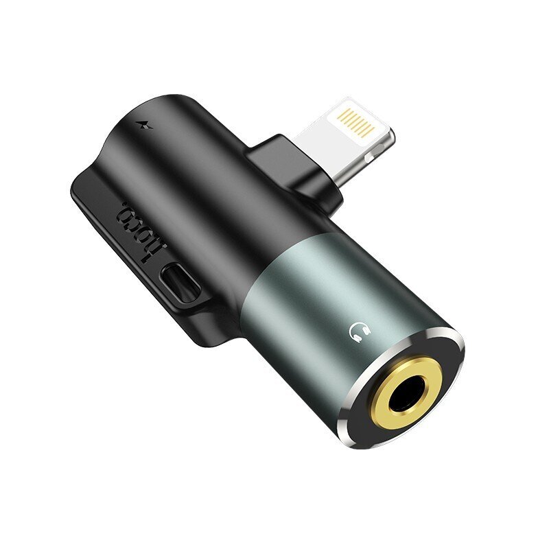 Audio parveidotājs Hoco LS32 Lightning to 3.5mm pelēks цена и информация | Adapteri un USB centrmezgli | 220.lv