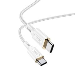 USB kabelis Hoco X95 60W Type-C to Type-C 1.0m balts цена и информация | Кабели для телефонов | 220.lv