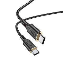 USB kabelis Hoco X95 60W Type-C to Type-C 1.0m melns cena un informācija | Savienotājkabeļi | 220.lv