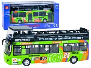 Туристический автобус, зеленый цена и информация | Конструктор автомобилей игрушки для мальчиков | 220.lv