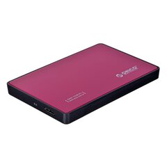 ORICO 2,5-ДЮЙМОВЫЙ КОРПУС ДЛЯ HDD/SSD, USB-A 3.1, АЛЮМИНИЙ, КРАСНЫЙ цена и информация | Чехлы для жёстких дисков | 220.lv