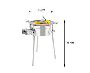 Wok komplekts GrillSymbol PRO-545 inox, Ø54cm, gāzes deglis цена и информация | Грили | 220.lv