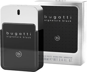 Tualetes ūdens Bugatti Signature Black, 100 ml cena un informācija | Vīriešu smaržas | 220.lv