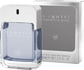 Tualetes ūdens Bugatti Signature Grey, 100 ml cena un informācija | Vīriešu smaržas | 220.lv