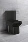 Kompakts tualetes pods Premium Lara Creavit 35x80x64 cm, melns, matēts цена и информация | Tualetes podi | 220.lv