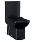 Kompakts tualetes pods Premium Lara Creavit 35x80x64 cm, melns, matēts cena un informācija | Tualetes podi | 220.lv
