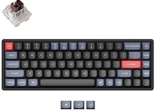 Keychron K6 Pro 65% bezvadu mehāniskā tastatūra (ANSI, RGB, Hot-swap, US, Pro Brown Switch) цена и информация | Клавиатуры | 220.lv