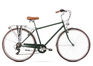 Pilsētas velosipēds Romet Vintage Eco M, 28", 2022, zaļš kaina ir informacija | Velosipēdi | 220.lv