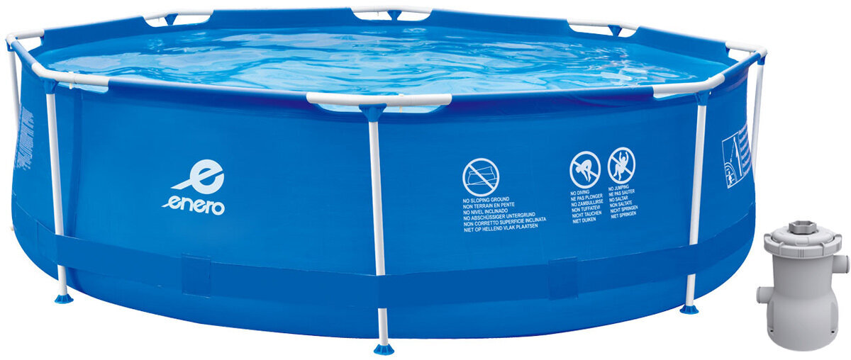 Karkasa baseins Enero ar ūdens filtru, 300 x 76 cm цена и информация | Baseini | 220.lv