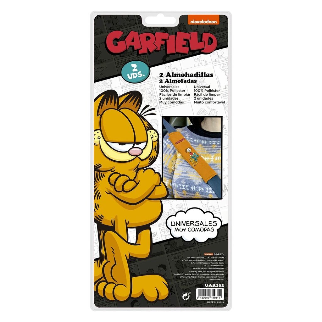 Накладки на ремни безопасности GAR102 Оранжевый Garfield цена | 220.lv