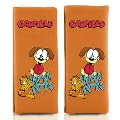 Накладки на ремни безопасности GAR101 Оранжевый Garfield цена и информация | ПОЛКА-ОРГАНИЗАТОР ДЛЯ ТЕЛЕФОНА В АВТОМОБИЛЬ | 220.lv