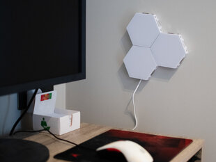 LED modulārā skārienjutīgā sienas lampa 3gab silti balta cena un informācija | Griestu lampas | 220.lv